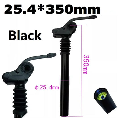 E-Bike Electric Folding Bike Shock Absorber Seat Post Alloy 25.4mm 27.2mm 28.6mm 31.8mm 33.9mm 34mm Folding Flipped Seat Post