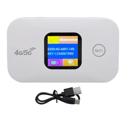 Portable WiFi Hotspot 300Mbps SIM Slot Supports 10 Devices Stable Connection 4G 5G Mobile Router Hotspot for RV for Outdoor