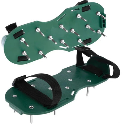 2026 new model lawn aerator shoes manual lawn aerator with spike adjustable spiked aerating sandals reusable plastic lawn