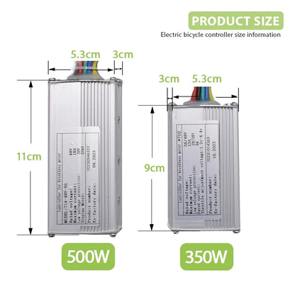 Electric Brushless Controller 350W 500W 800W 36V 48V Electric Bike for Scooter E-Bike Bicycle Accessories bike accessories