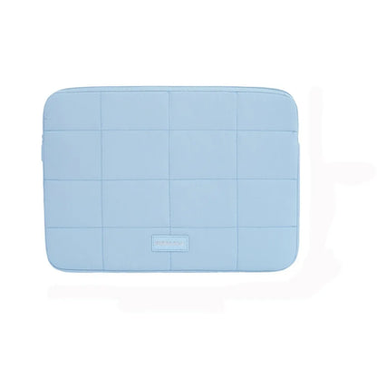 14/15.6inch Quilted Tablet Bag Shockproof Solid Color Travel Tablet