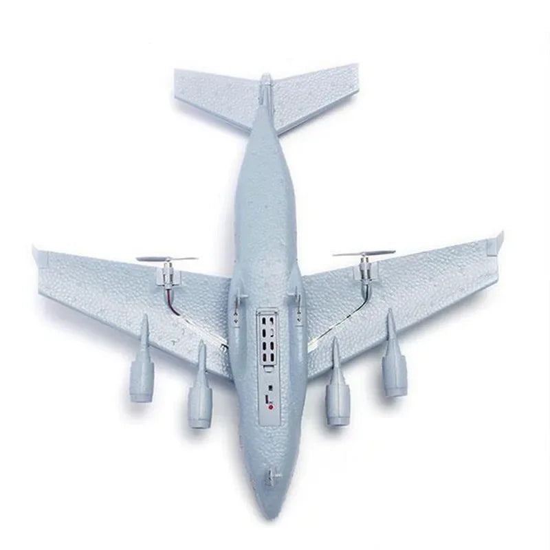 C-17 RC Drone DIY Aircraft Transport Aircraft 373mm Wingspan EPP RC Drone Airplane 2.4GHz 2CH 3-Axis Aircraft Toy for Adults