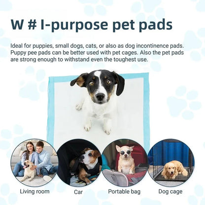 NEW Absorbent Dogs Diapers Disposable Puppy 20/40/50/100PCS Training Pee Pads Quick Dry Surface Mat Clean Cushion Dog Supplies