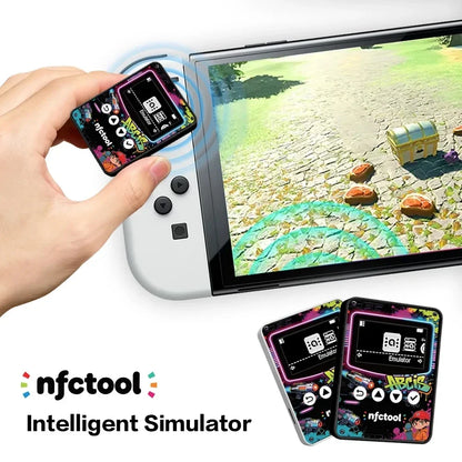 For Amiibo OLED Simulator iNFC Bluetooth Rechargeable Emulator for Switch/Switch 2/Lite OLED 3DS Wii U Wireless Game Accessory