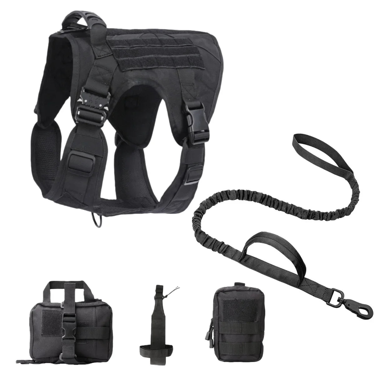 Tactical Military Vest Pet German Shepherd Golden Retriever Tactical Training Dog Harness and Leash Set For All Breeds Dogs