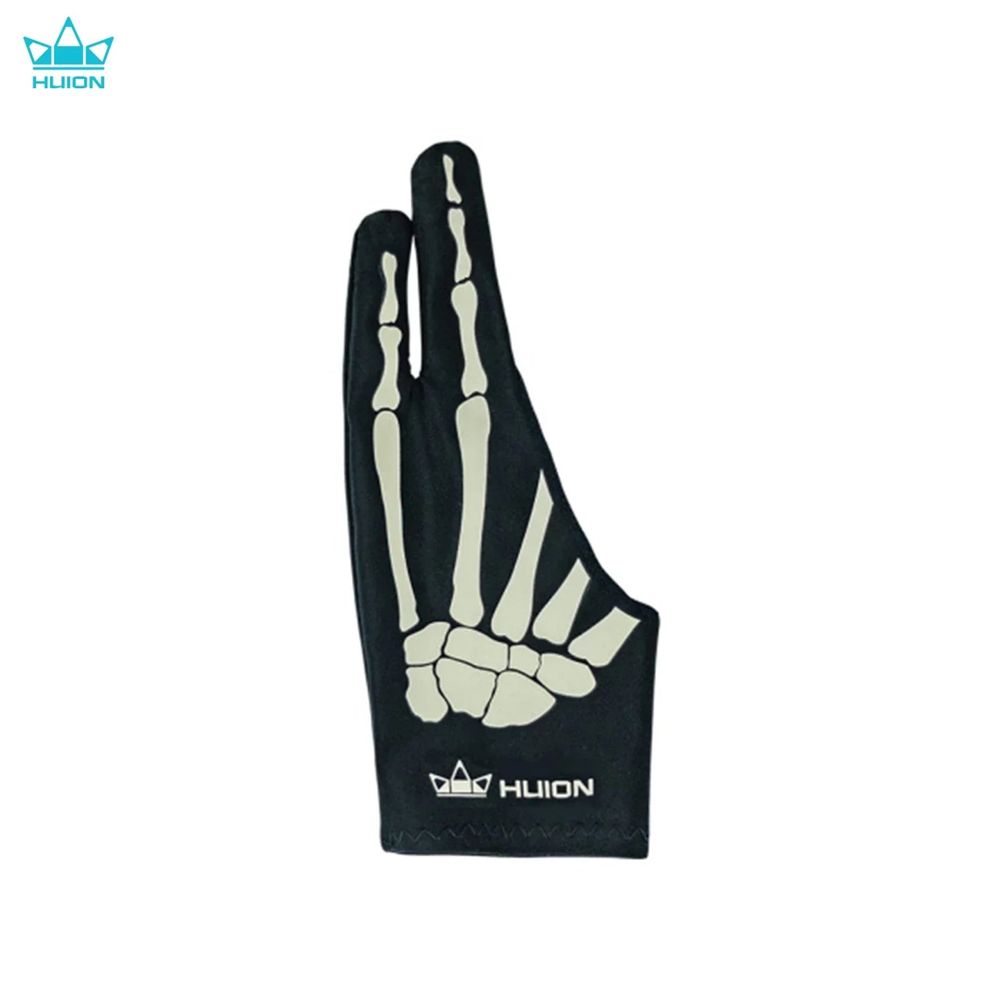 Huion Skeleton Glove Two- Finger Anti-fouling Artist Glove Flexible and Comfortable Drawing Glove