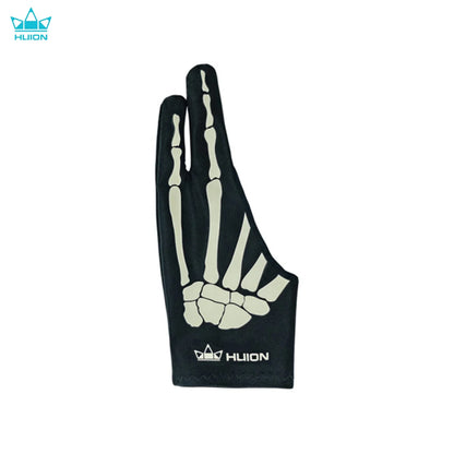 Huion Skeleton Glove Two- Finger Anti-fouling Artist Glove Flexible and Comfortable Drawing Glove