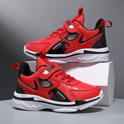 Autumn Children Shoes Boys Sneaker Cartoon Lightweight Luxury PU Leather Sneaker Kids School Casual Sports Shoes Size 28-37