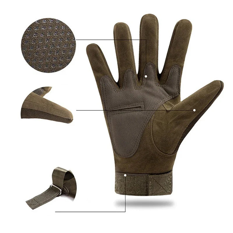 Tactical Gloves Training Work Gloves Accessories Men Woman Riding Shooting Gym Mountaineering Security-Protection Gloves
