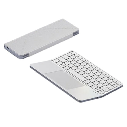 Bluetooth 5.3 Wireless Bluetooth Keyboard Portable Detachable Foldable Keyboard with Touchpad Universal Rechargeable Keyboard