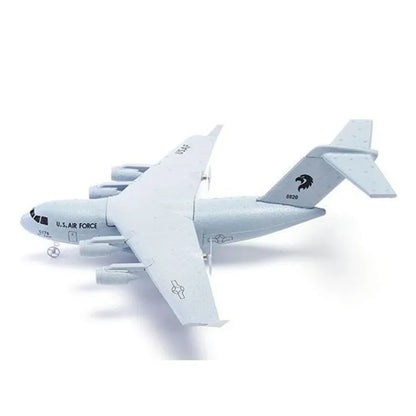 C-17 RC Drone DIY Aircraft Transport Aircraft 373mm Wingspan EPP RC Drone Airplane 2.4GHz 2CH 3-Axis Aircraft Toy for Adults