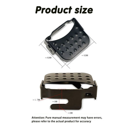 Universal Mountain Bike Electric Bike Folding Footrest with Elastic Spring, Oversized Design,  Rust-Resistant Paint Finish