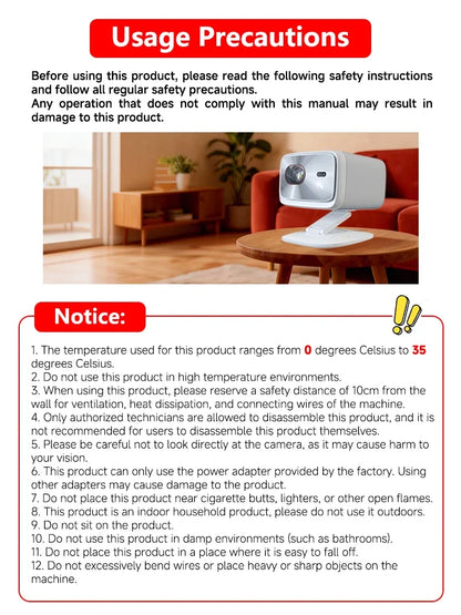 Original Lenovo Xiaoxin 100P Projector 1140 ANSI Auto Focus Wifi6 Smart Home Theater 360 PTZ Support 4K HD Portable Projector