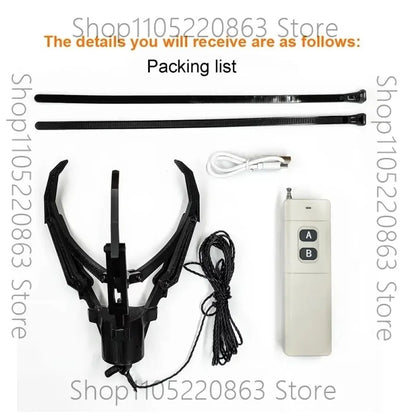 Drone Mechanical Claw Hook Grabber Air Release Payload Dropper Remote Control Intelligent Pick Up Drop Device Fishing Rescue Kit