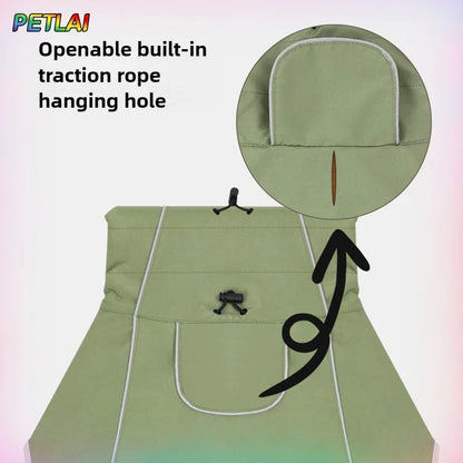 Dog Clothes Outdoor Jacket Outfit Waterproof Rainproof Clothing Coat Pet Outdoor Rain Dual Use Cloth Large Dog Pet Wind Clothes