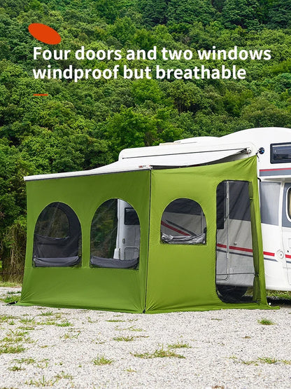 Caravan Awning Tent RV Screen Room Family Room Camper Privacy Room Sunshade Campervan Tent Outdoor Camping Shelter