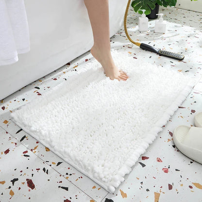 1 Piece Bathroom Carpet Bath Mat, Non-Slip Super Thick Lotus Pine Soft