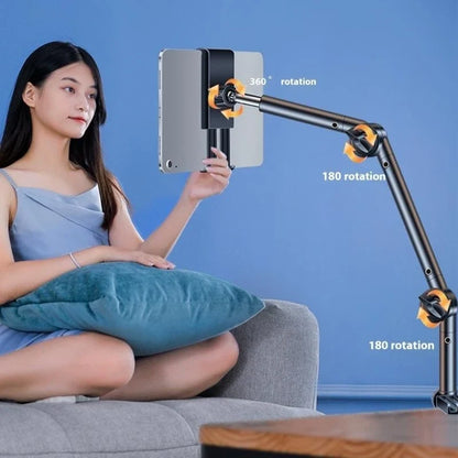 Tablet Stand Adjustable Foldable Tablet Stand Holder with 360 Degree Rotation for 4-12.9inch Phone Cellphone Tablet