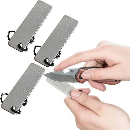 Knife Sharpener Diamond Pocket Tools Mini Keychain Outdoor Camping Sharpener Outdoor Camping Tool Emery Nail File Grinding Tool