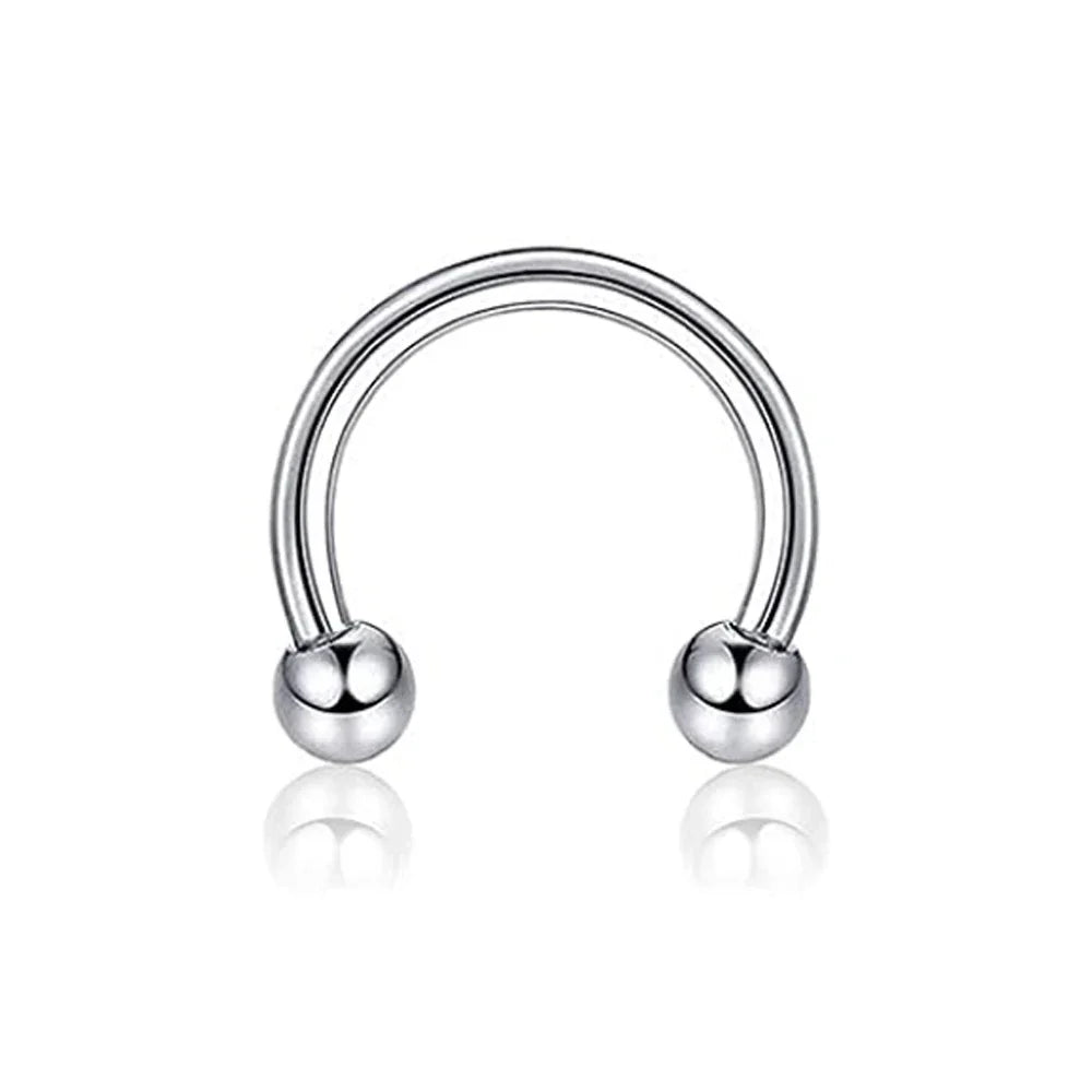 31 Styles 16G Surgical Steel 1 Pcs Nose Septum Rings Piercing Jewelry Horseshoe Cartilage Earring Eyebrow Lip Retainer 8mm 10mm