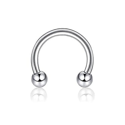 31 Styles 16G Surgical Steel 1 Pcs Nose Septum Rings Piercing Jewelry Horseshoe Cartilage Earring Eyebrow Lip Retainer 8mm 10mm
