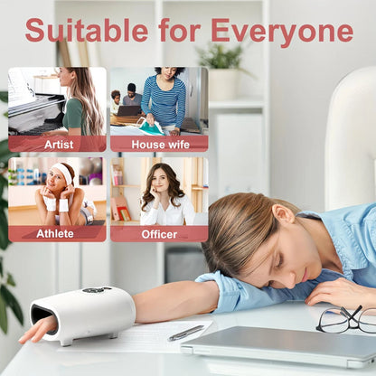 LINGTENG Hand Massager, Cordless Heated Massager, Relax Anytime, Anywhere, Warm and Comfortable, Helps You Unwind Deeply, A Holiday Gift for Home or Office