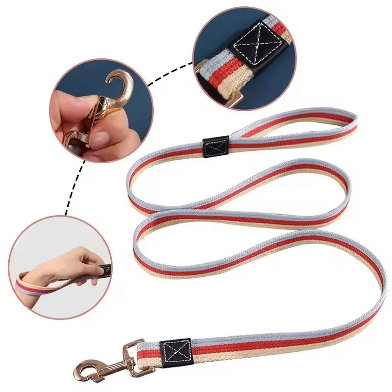 1/2PCS Pet Canvas Leash Leash Leash Dog Walking Leash Dog Chain Dog Leash Dog Leash Dog Training Leash