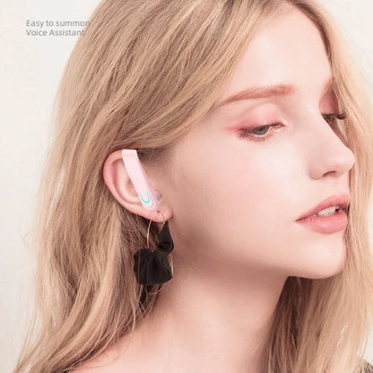 Bluetooth Business Headset Wireless Bluetooth5.0 Earphone Waterproof Sport Earhook Headphone HIFI Stereo Earbuds with Microphone