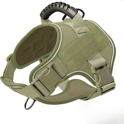 Explosion-Proof Tactical Dog Harness - Training and Outdoor Activity Vest for Doberman Pinschers and Small/Medium/Large Breeds
