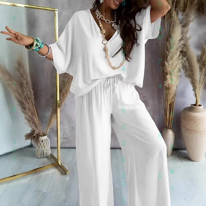 Women V Neck Linen Cotton Tee Loose Blouse Tops Spring Summer Casual T Shirts