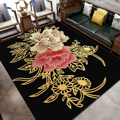 European Style Retro Court Rug Carpet Bohe Classical Mats Floor Mat Commercial Household Living Room Carpet Bedroom Beautiful