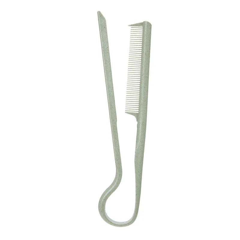 Wheat Straw V-shaped Flat Comb for Hair Straight Salon Hair Brush Straightner Hairdressing Comb Portable Mini Barber Hairbrush