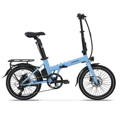 Folding Electric Bicycle 350W, 36V 8Ah/12Ah Removable Battery, 20Inch*1.75 Tires, 25Km/h, 7Speed City Commuter Travel Ebike