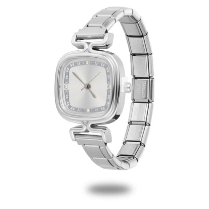 1PC High Quality Men Women's Stainless Steel Round Simple Watch Bracelet Bangle For Friend Wife Birthday Gift DIY Jewelry