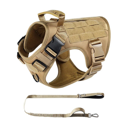 Dog Tactical Harness Vest Pet Dog Harness for Medium Large Dogs  Reflective Dog Harness No Pull with Durable Soft Handle