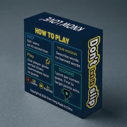 Spanish Best-Selling Popular Taboo Card Game; Outdoor Camping Travel Card Game Party Board Game; Social Icebreaker Party Game En
