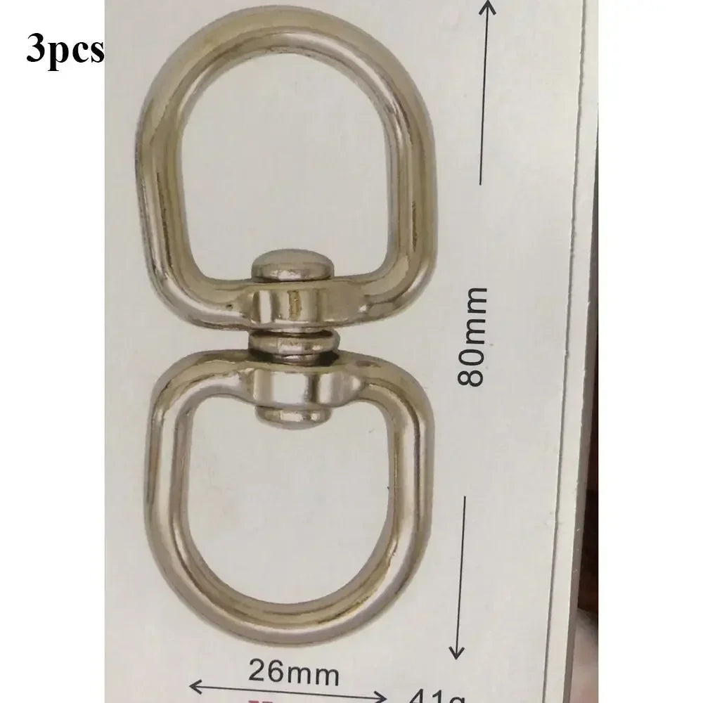 Metal Eight-Character Rotating Buckle Ring Anti-Knotting Dog Chain Buckle Connecting Ring DIY Jewelry Pendant Jewelry Accessory
