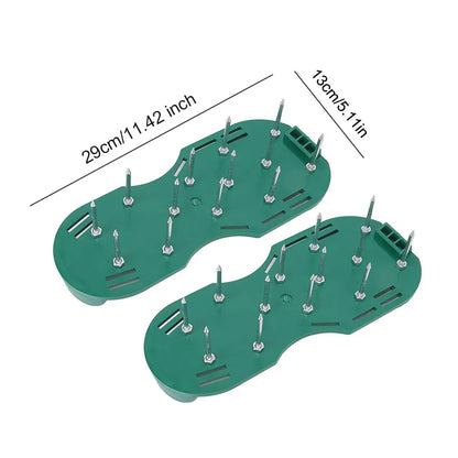 Lawn Aerator Shoes Aerator Spiked Sandals with Adjustable Strap Grass Spiked Shoes Anti-Slip for Aerating Lawn Soil
