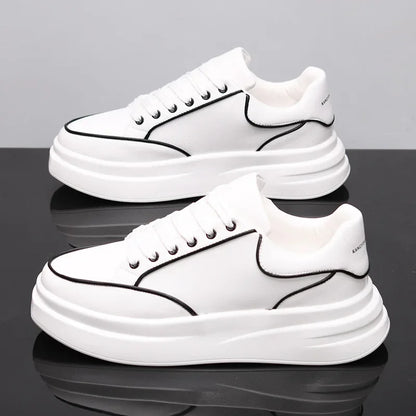 New Couple's Small White Shoes Men's Shoes Women Sports Shoes Men's Sneakers Increased Height Inside Casual Sports Shoes