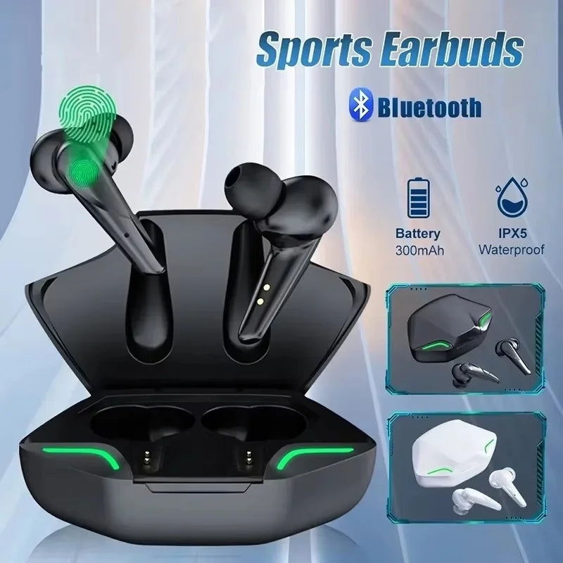 Bluetooth Headset Wireless Earbuds With Microphone Stereo Bass Clear Voice Call Control For Smart Phone Mobile Phone Music Calls