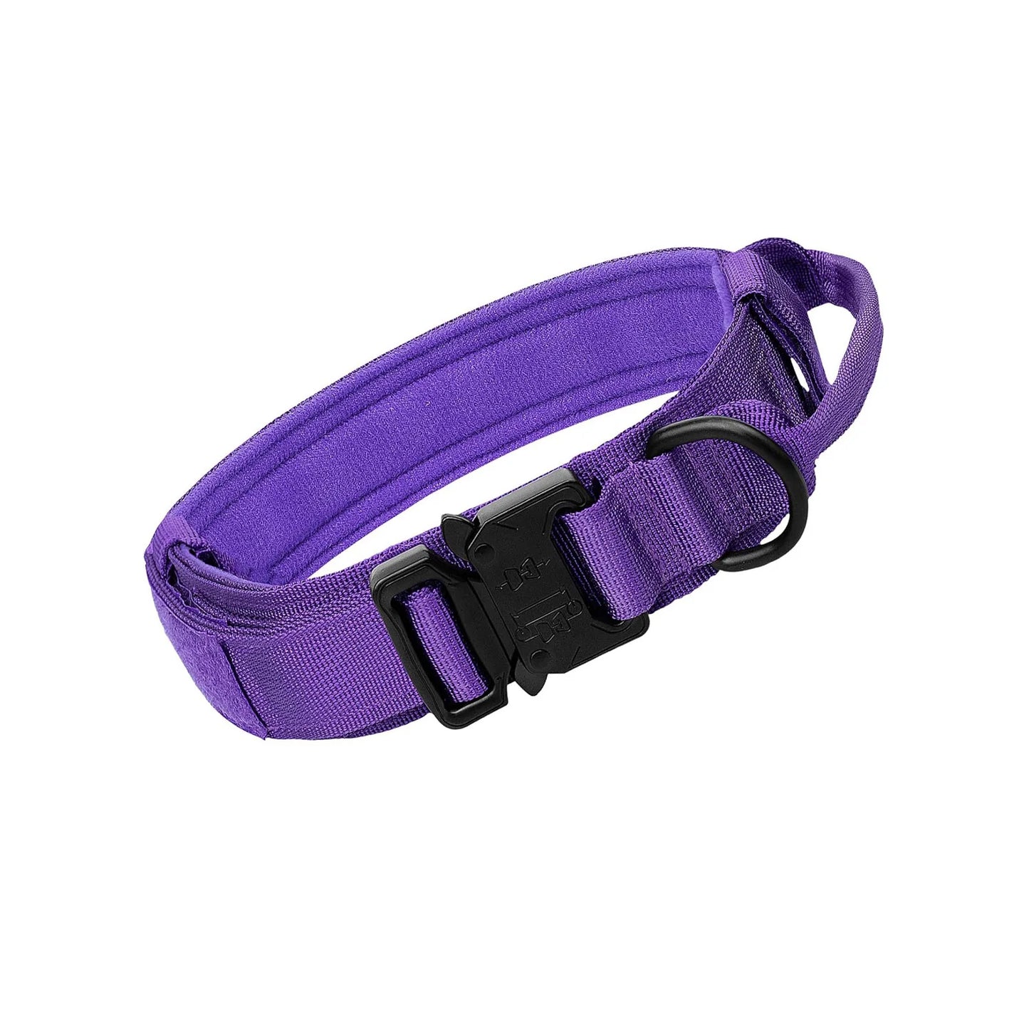 Pet Products Outdoor Tactical Dog Collar Metal Buckle Breathability Nylon Collar Medium and Large Dog Training Neck Collar Dog
