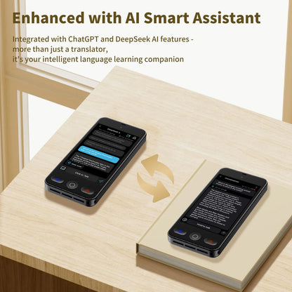 Language Translator Device with 148 Languages Voice Portable Ai  Translating Offline Translation Support Voice Video Recording