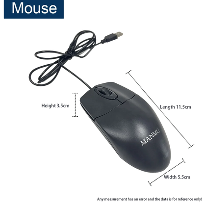 MANMU Office Wired Keyboard Gaming High Quality Keyboard And Mouse Set Keyboard Gaming Setup