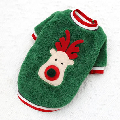 Dog Hoodies Christmas Halloween Dog Holiday Sweater Coat Puppy Snow Elk Reindeer Snowman Cosplay Clothes for Dog Pet Cat Costume