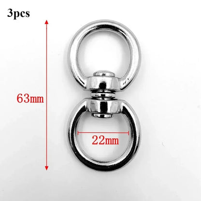 Metal Eight-Character Rotating Buckle Ring Anti-Knotting Dog Chain Buckle Connecting Ring DIY Jewelry Pendant Jewelry Accessory