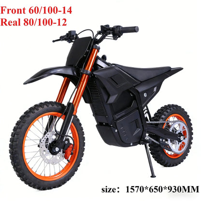 New Off Road Motorcycle Speak 6000W Powerful Motor 72V25AH Battery 75km/h Electric Bicycle 17inch Tire Mountain Electric E-bike