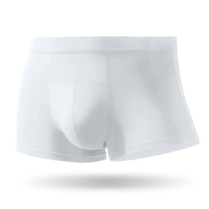 Men's Underwear - Silk Flat-front Briefs - Modal Four-Piece Briefs - Summer Breathable - Summer Lightweight Underpants