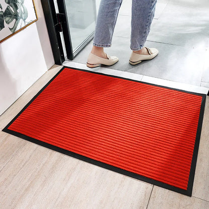 Front Door Mat Heavy Duty Indoor Outdoor Doormat Low Profile Outdoor Mats For Home Entrance Fade Resistant Shoe Scraper Mat