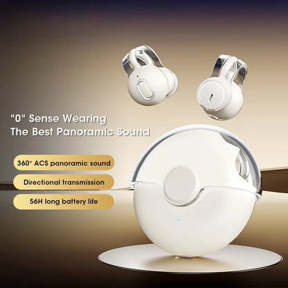 Bluetooth Earbuds True Clip-on Wireless Earphones Noise Cancelling Bluetooth Headsets Earcuffs Handsfree With Mic For Xiaomi ios