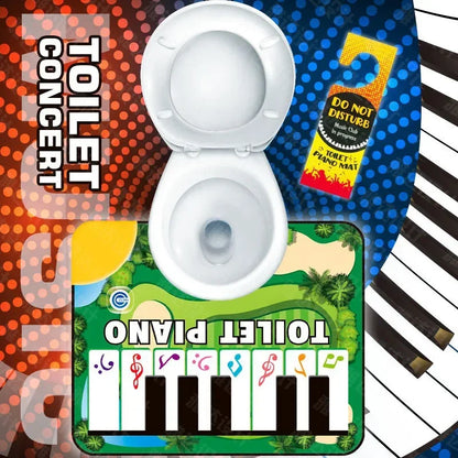Adult Electronic Piano Game Toilet Carpet Fun Stress Relief Music Rug for Home Garden Bathroom Casual Musical Floor